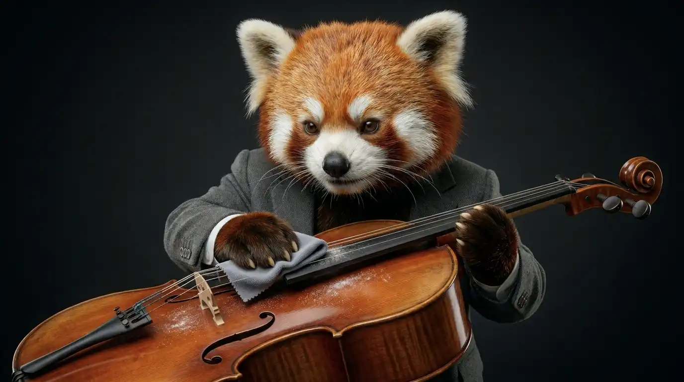 Cleaning the Cello