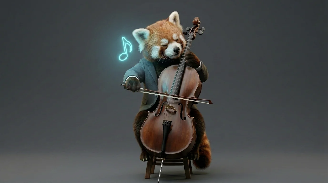 Cellist practicing ear training and listening to a drone note